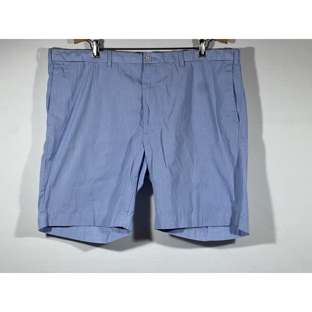 Polo Ralph Lauren Mens Chino Shorts‎ 40 Blue White Pinstripe Casual